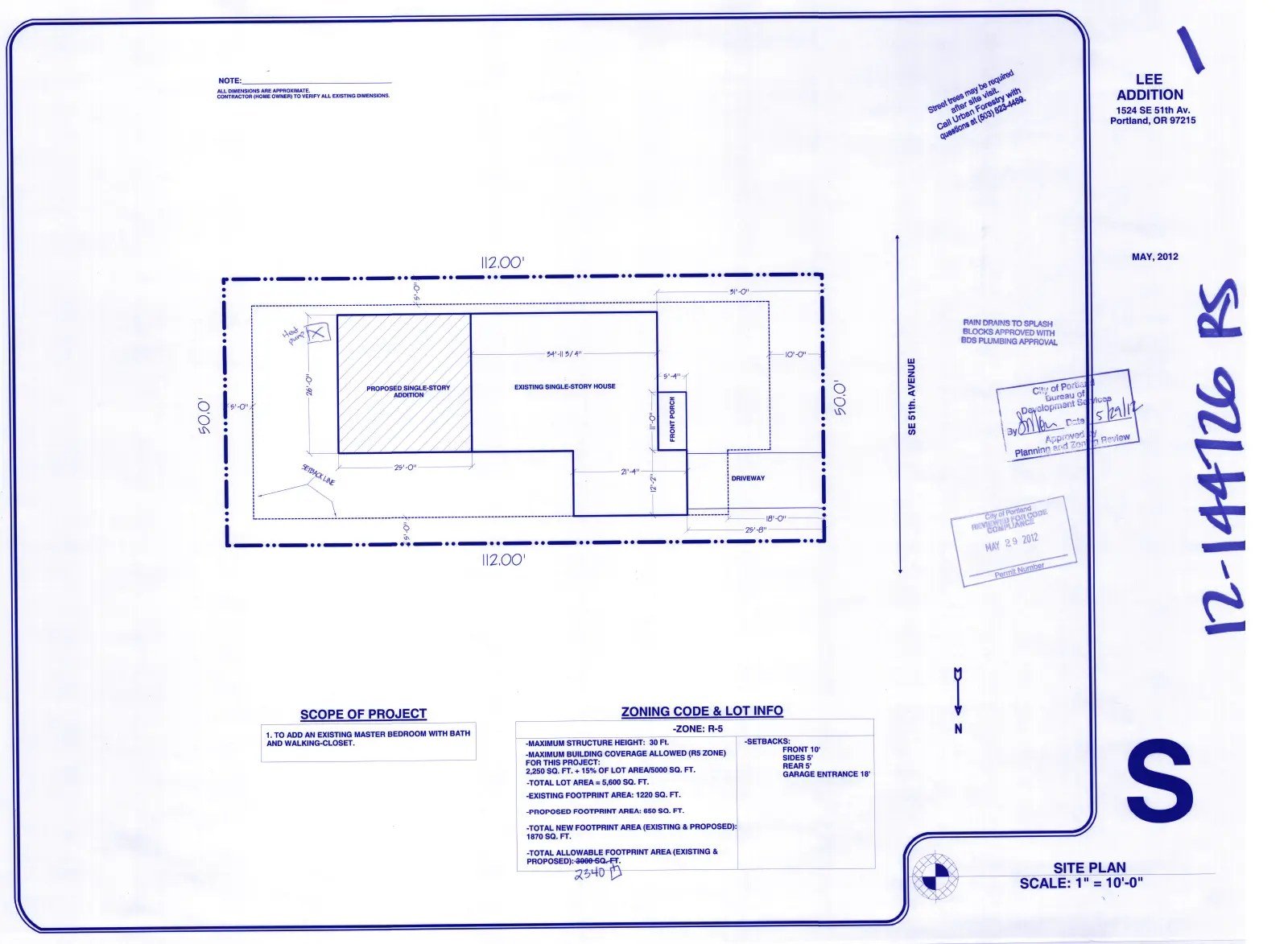 2012 residential drafting projects in Oregon by Luis F. Miramontes