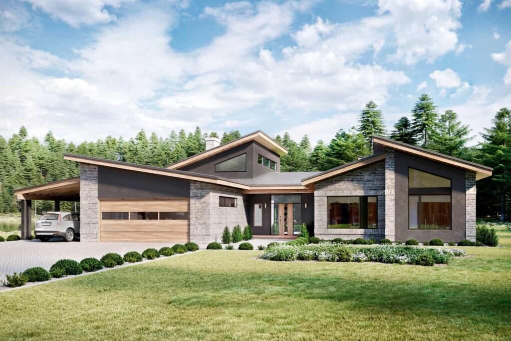 Truoba House Plan 320, a prime example of house plans with basements, offering versatile living space solutions.