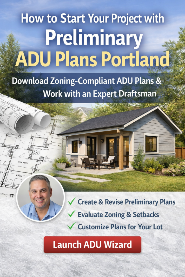 Preliminary ADU plans Portland – Interactive Wizard for accessory dwelling units