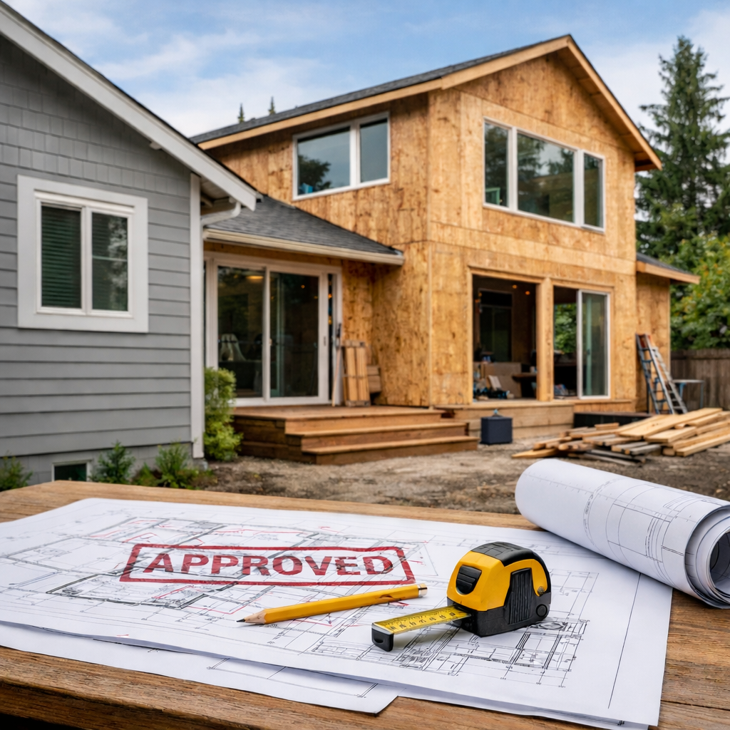 Home addition plans for residential expansions in Portland Oregon and SW Washington